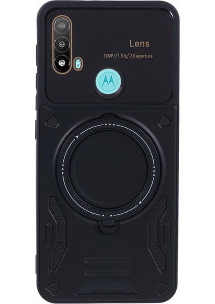 Motorola Moto E20 Pc+Tpu Kickstand Telefon Kılıfı Magsafe ile Uyumlu (Yurt Dışından)