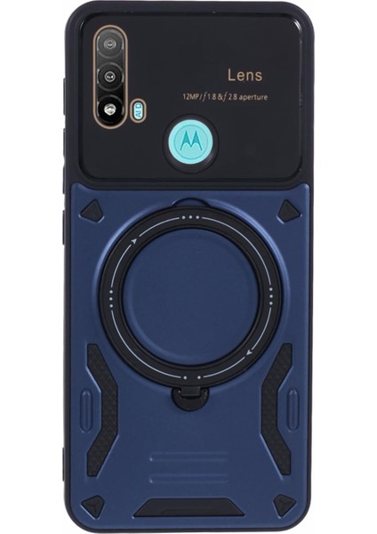 Motorola Moto E20 Pc+Tpu Kickstand Telefon Kılıfı Magsafe ile Uyumlu (Yurt Dışından)