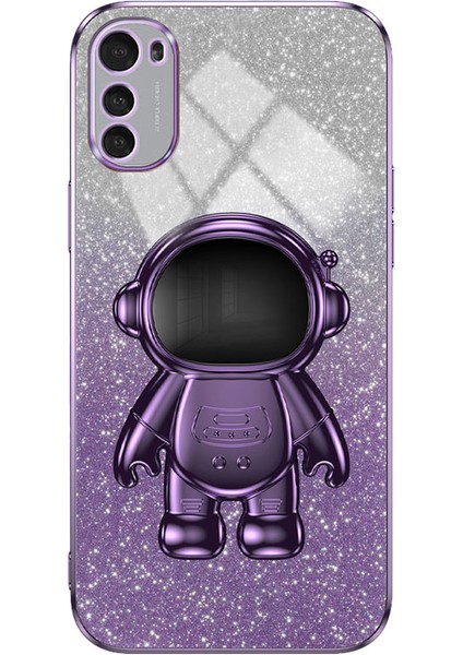 Motorola Moto E32 4g Elektro Kaplama Telefon Kılıfı Kickstand'lı (Yurt Dışından)