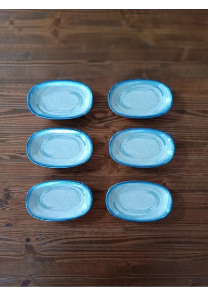 Porselen Harena Serisi 6'lı 15 cm Oval Kahvaltı Tabağı