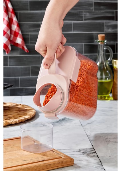 Çok Fonksiyonlu Saklama Kabı Bakliyat Deterjan 1800ML