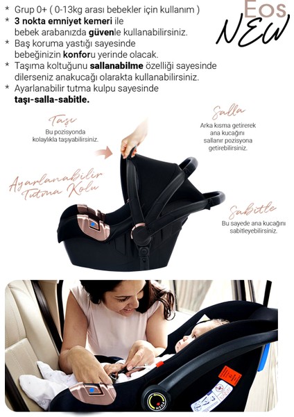 1012 Eos Travel Sistem Bebek Arabası modelleri