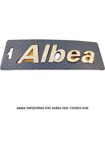 Fiat Albea Bagaj Yazısı Arma Yapıştırma 13CMX3.3CM