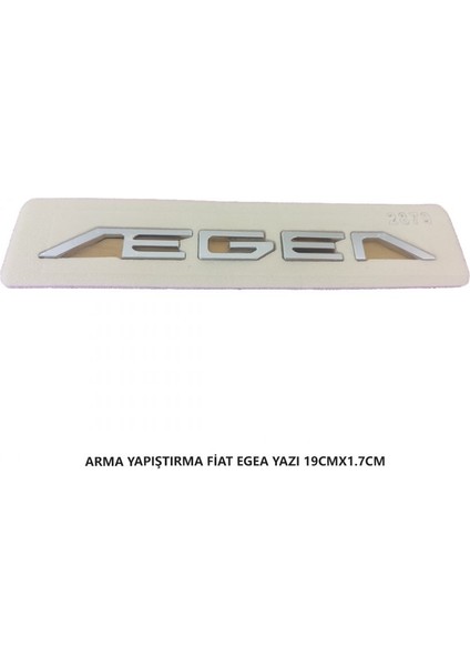 Fiat Egea Bagaj Yazısı Arma Yapıştırma 19CMX1.7CM