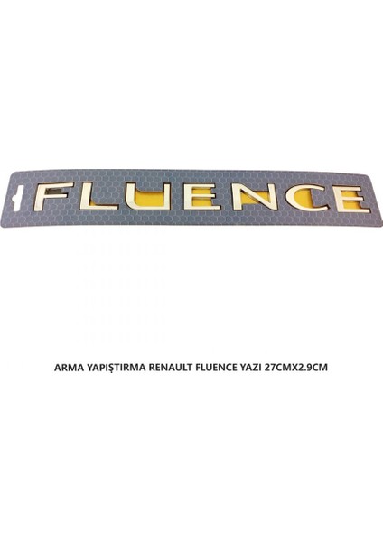 Renault Fluence Bagaj Yazısı Arma Yapıştırma 27CMX2.9CM