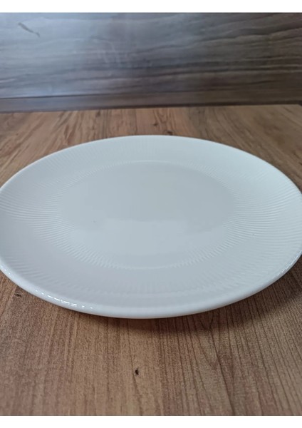 Porselen Iris White Serisi 6'Lı 27 Cm Düz Servis Tabağı