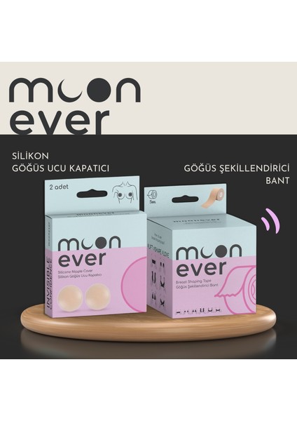 Moonever Göğüs Şekillendirici Bant + Silikon Göğüs Ucu Kapatıcı fiyatları