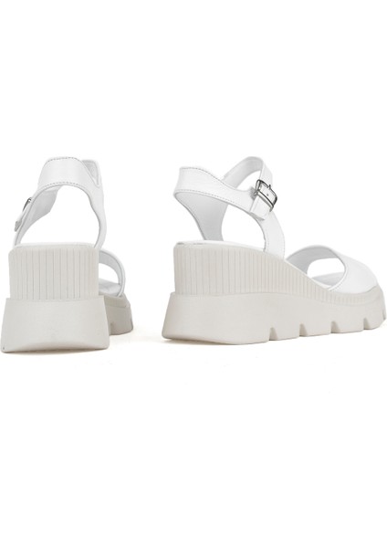 Ziya, Kadın Deri Dolgu Topuk Sandalet 1411020Z2003 Beyaz modelleri