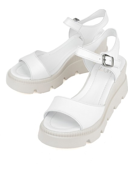Ziya, Kadın Deri Dolgu Topuk Sandalet 1411020Z2003 Beyaz fırsatları