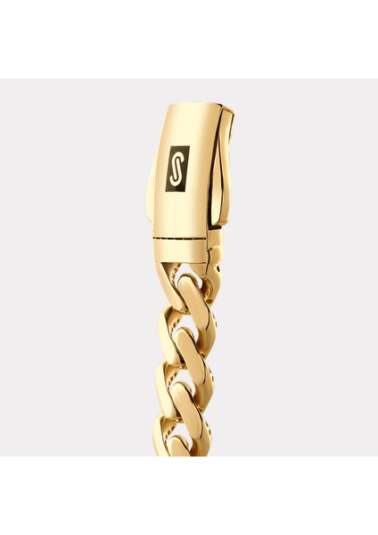 Monaco Chain Sarı Altın Bileklik - 11.50 mm