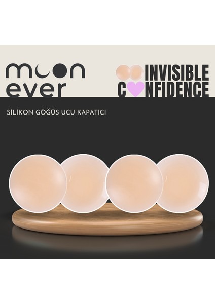 Moonever Silikon Göğüs Ucu Kapatıcı X2