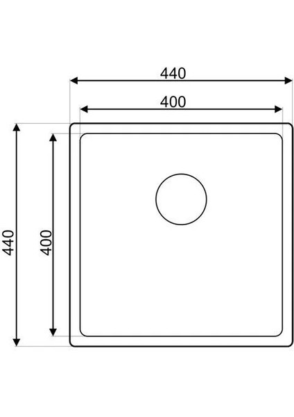 Krom Eviye Drawn R15 Series Paslanmaz Çelik Mutfak Evyesi (Sifon Dahil)