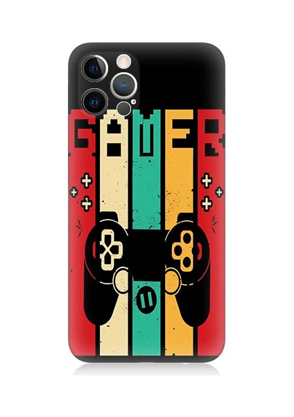 Apple Iphone 12 Pro Uyumlu Gamer Joystick Desenli Silikon Kılıf