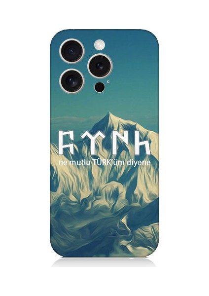 Apple Iphone 15 Pro Uyumlu Ne Mutlu Türküm Diyene Desenli Silikon Kılıf