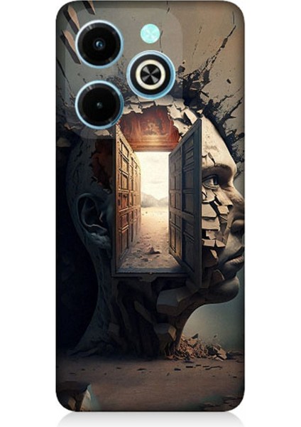 Infinix Hot 40I Uyumlu Insan Beyni ve Hayali Desenli Silikon Kılıf