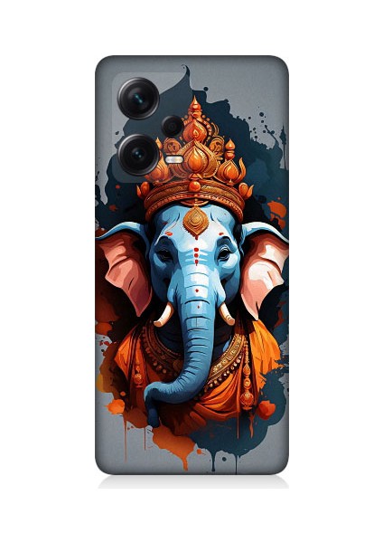 Xiaomi Redmi Note 12 Pro Plus Uyumlu Ganesha Ganeşa Desenli Silikon Kılıf