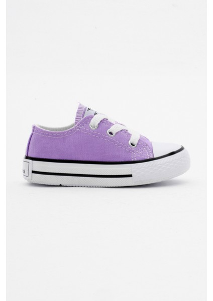 Çocuk Unisex Lila Rahat Kalıp Bağcıklı Sneaker