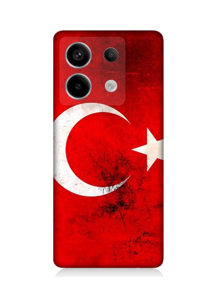 Redmi Note 13 Pro 5g Uyumlu Türk Bayrağı Desenli Silikon Kılıf