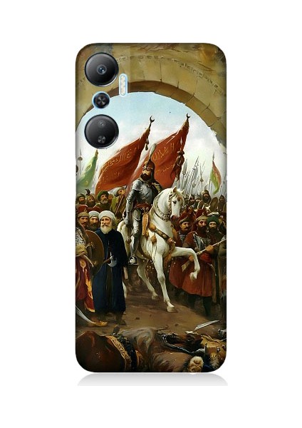 Infinix Hot 20 Uyumlu Fatih Sultan Mehmet Istanbul Desenli Silikon Kılıf