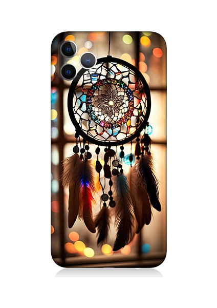 Apple Iphone 11 Pro Max Uyumlu Düş Kapanı Dreamcatcher Desenli Silikon Kılıf