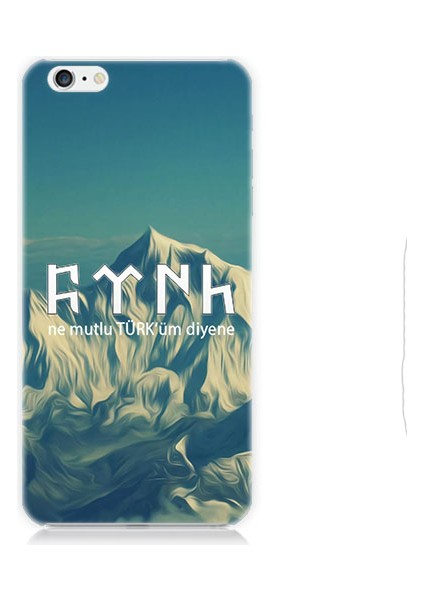 Apple Iphone 6 Plus Uyumlu Ne Mutlu Türküm Diyene Desenli Silikon Kılıf