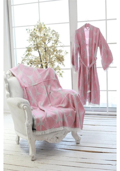Jakarlı Premium Kalite %100 Pamuk Kimono Kuşaklı Peştemal Bornoz Plaj Kıyafeti Sabahlık fiyatları