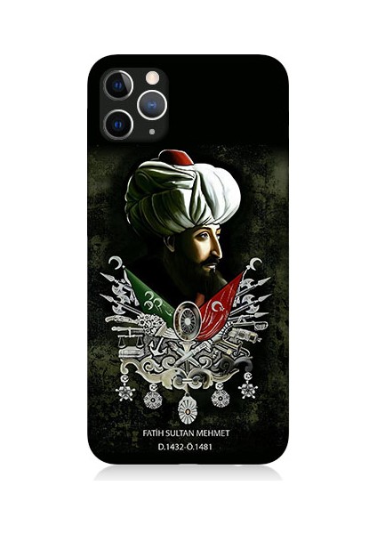 Apple Iphone 11 Pro Uyumlu Fatih Sultan Mehmet Desenli Silikon Kılıf
