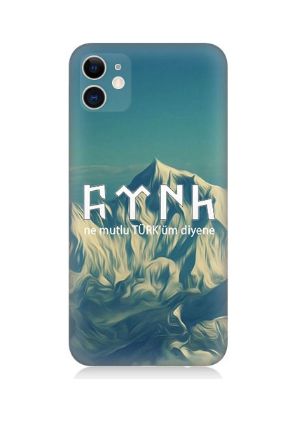 Apple Iphone 11 Uyumlu Ne Mutlu Türküm Diyene Desenli Silikon Kılıf