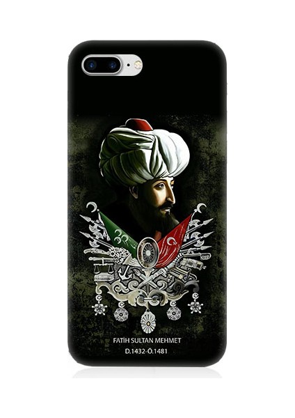 Apple Iphone 7 Plus Uyumlu Fatih Sultan Mehmet Desenli Silikon Kılıf