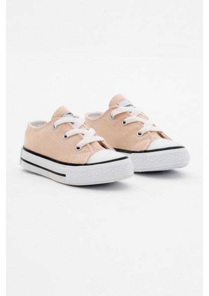 Çocuk Unisex Bej Rahat Kalıp Bağcıklı Sneaker fırsatları