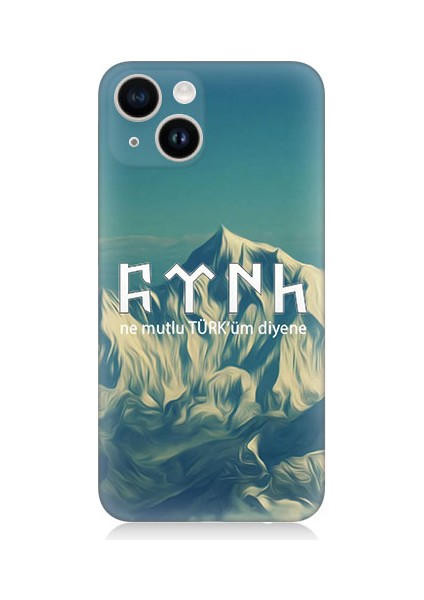 Apple Iphone 13 Uyumlu Ne Mutlu Türküm Diyene Desenli Silikon Kılıf