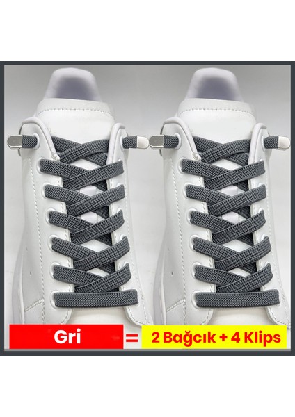 Pratik Kilitli Elastik Ayakkabı Bağcığı 100 cm ( 1 Çift )