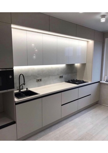 Çıt Çıt Anahtarlı Dekoratif Mutfak Tezgah Altı LED Lineer Aydınlatma - 50cm - 6500K Beyaz Işık indirimleri