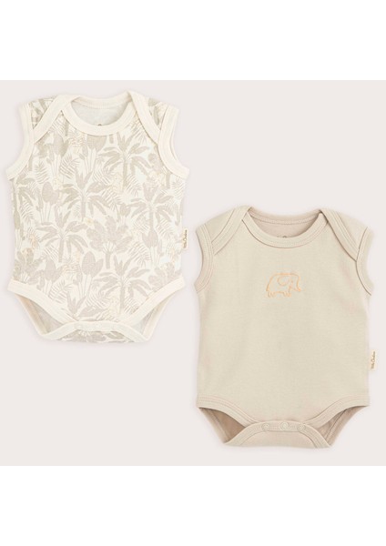 Jungle Kolsuz 2li Body Set Taş/baskılı