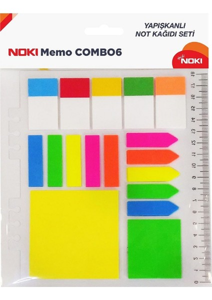 Yapışkanlı Not Kağıdı Memo Combo 6