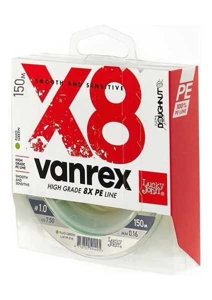 Vanrex Pe Örgü X8 Fluo Yeşil 150M 0.14 mm