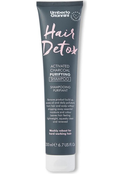 Umberto Giannini Hair Detox Arındırıcı Aktif Karbonlu Şampuan 200 ml