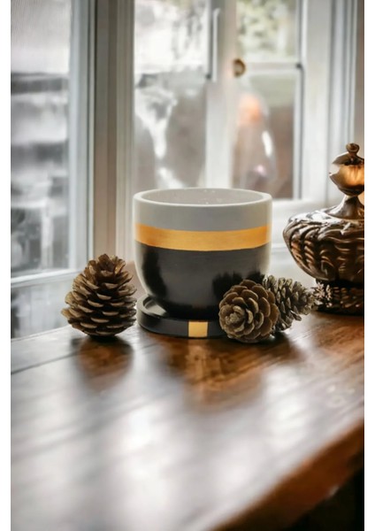 Orta Boy(1,5litre) Özel Tasarım Saksı Tabak Ağaç Saksısı Yuvarlak Oval Tasarım Saksılar