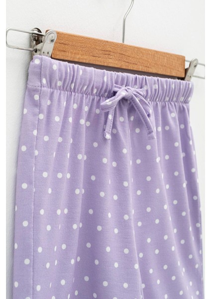 4'lü Winx Baskılı Tshirt Şort Pantolon Lila Takım indirimleri