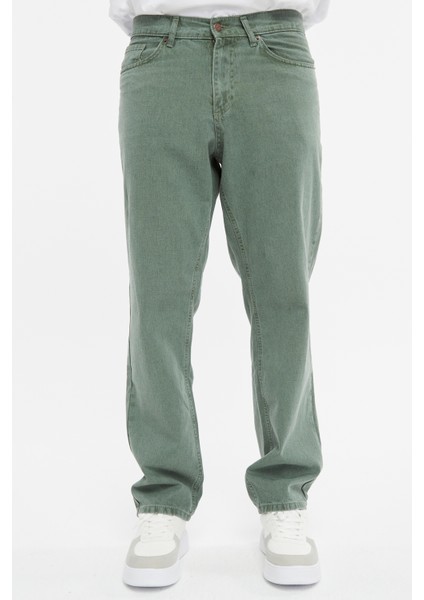 Erkek Yüksek Bel Bol Kesim Baggy Loose Fit Jean PANTOLON-C352