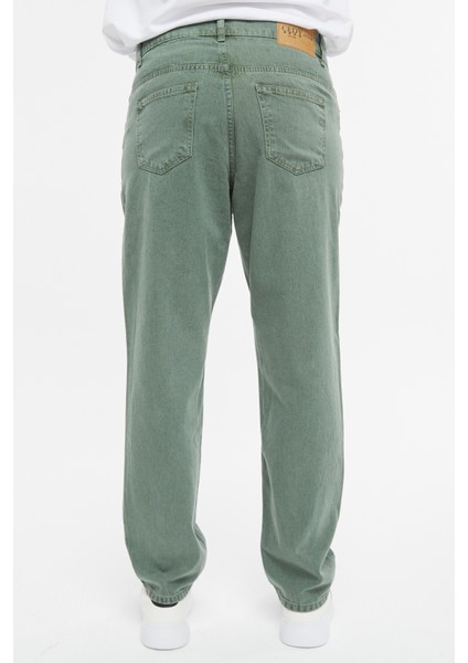 Erkek Yüksek Bel Bol Kesim Baggy Loose Fit Jean PANTOLON-C352 fırsatları