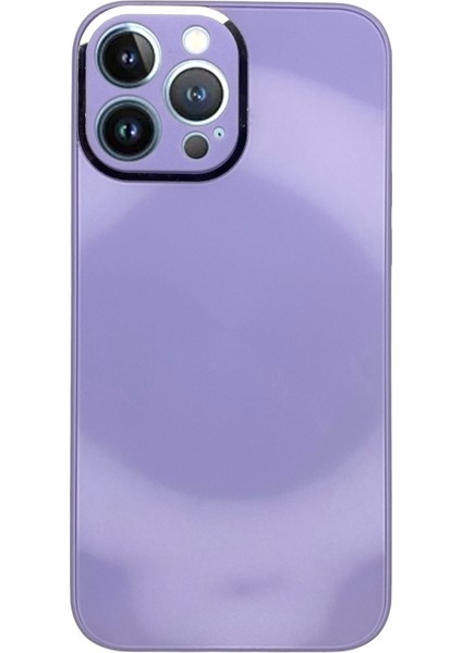 iPhone 13 Pro Max Mor Prizma Desenli Cam Görünümlü Kılıf