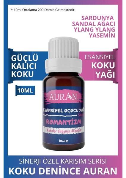 Romantizm- Afrodizyak Sinerji Karışım Esansiyel Uçucu Yağ Buhurdanlık Yağı Aromaterapi Difüzör