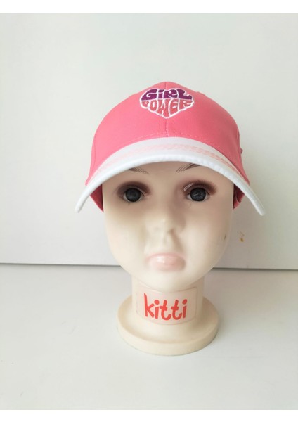 Kitti 4-8 Yaş Kız Bebek&çocuk Yazlık Şapka