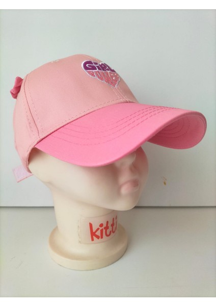 Kitti 4-8 Yaş Kız Bebek&çocuk Yazlık Şapka