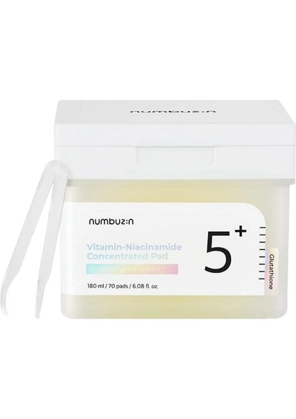 No.5 Vitamin-Niacinamide Concentrated Pad - Cilt Tonunu Eşitleyen, Leke Karşıtı, Aydınlatıcı Ped 180 ml