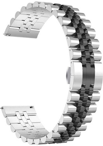 Xiaomi Redmi Watch 3 Metal Baklalı Kordon Paslanmaz Çelik Klipsli Renkli Örgü Kordon Stainles