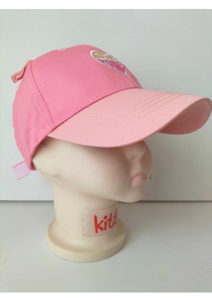 Kitti 4-8 Yaş Kız Bebek&çocuk Yazlık Şapka