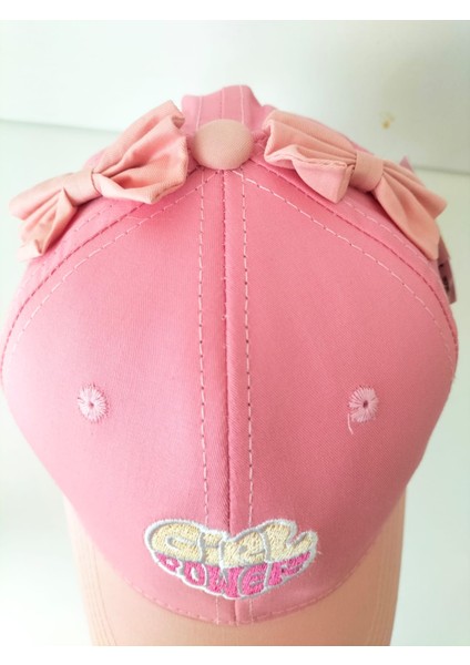 Kitti 4-8 Yaş Kız Bebek&çocuk Yazlık Şapka