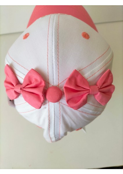 Kitti 4-8 Yaş Kız Bebek&çocuk Yazlık Şapka